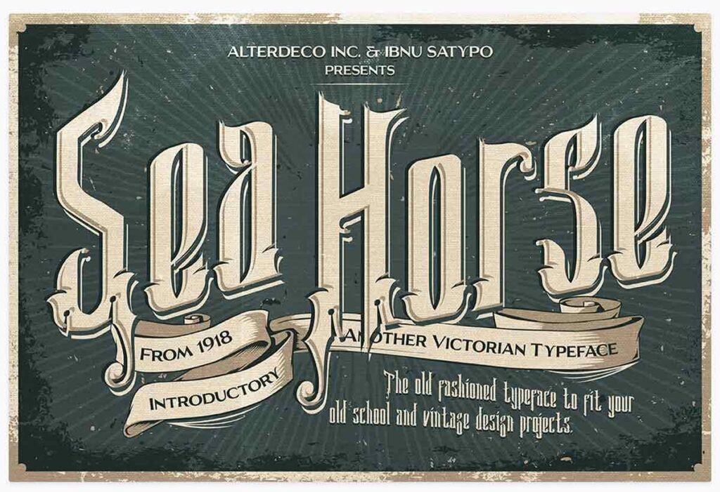 15 Sea Horse Typeface