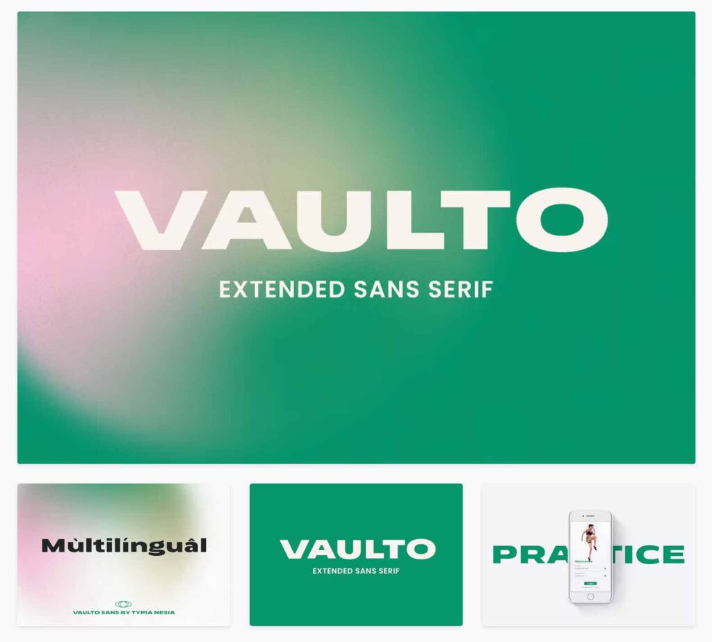 11 Vaulto Extended Bold Sans Serif