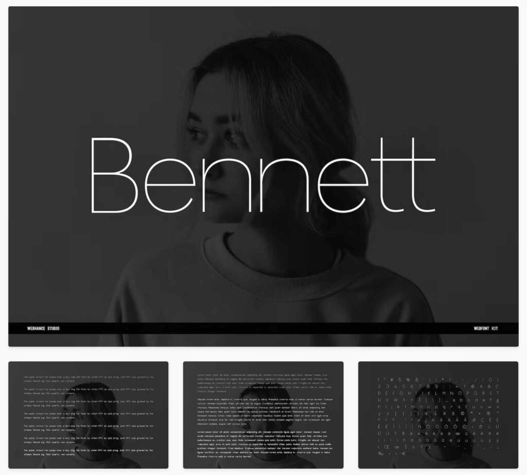 3 Bennett Display Typefaces Webfonts