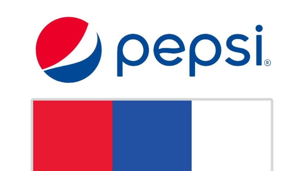 Pepsi logo color palette