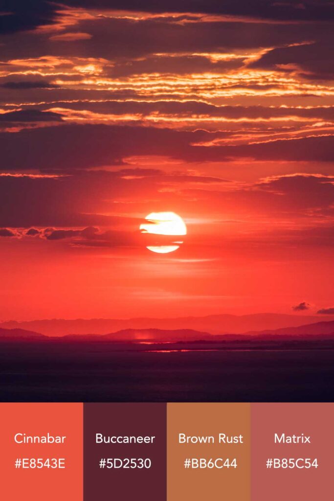 sunset color code