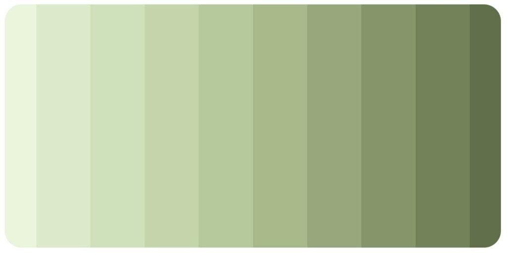 retro green color palette