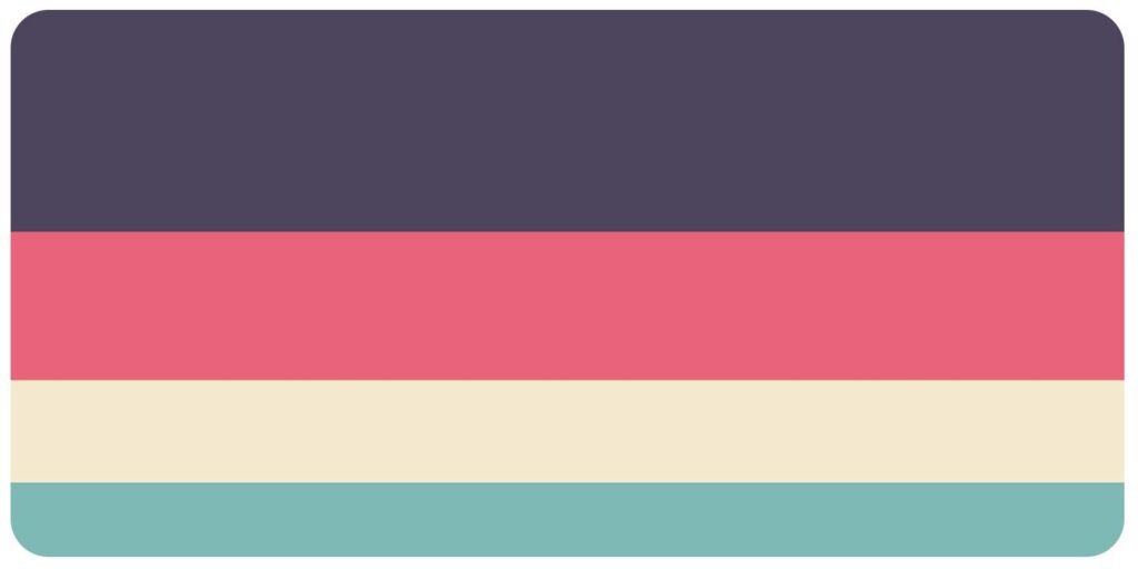 Modern retro color palette
