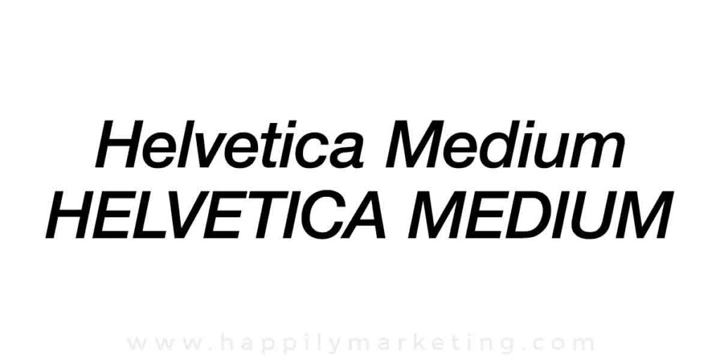 Helvetica Medium font