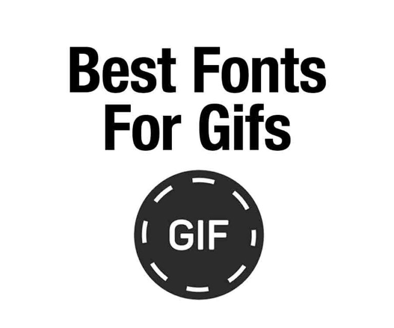 best fonts for gif