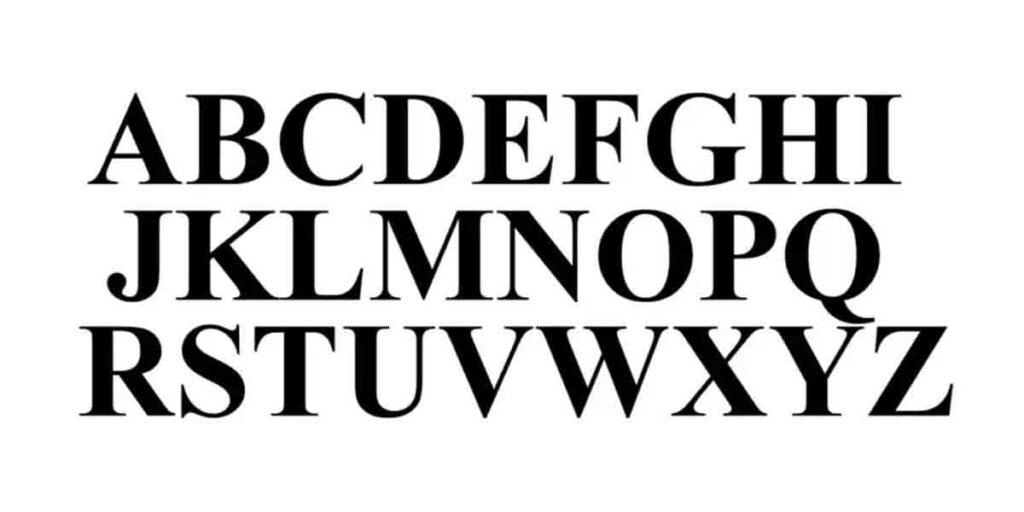 Best font for formal letter is times new roman