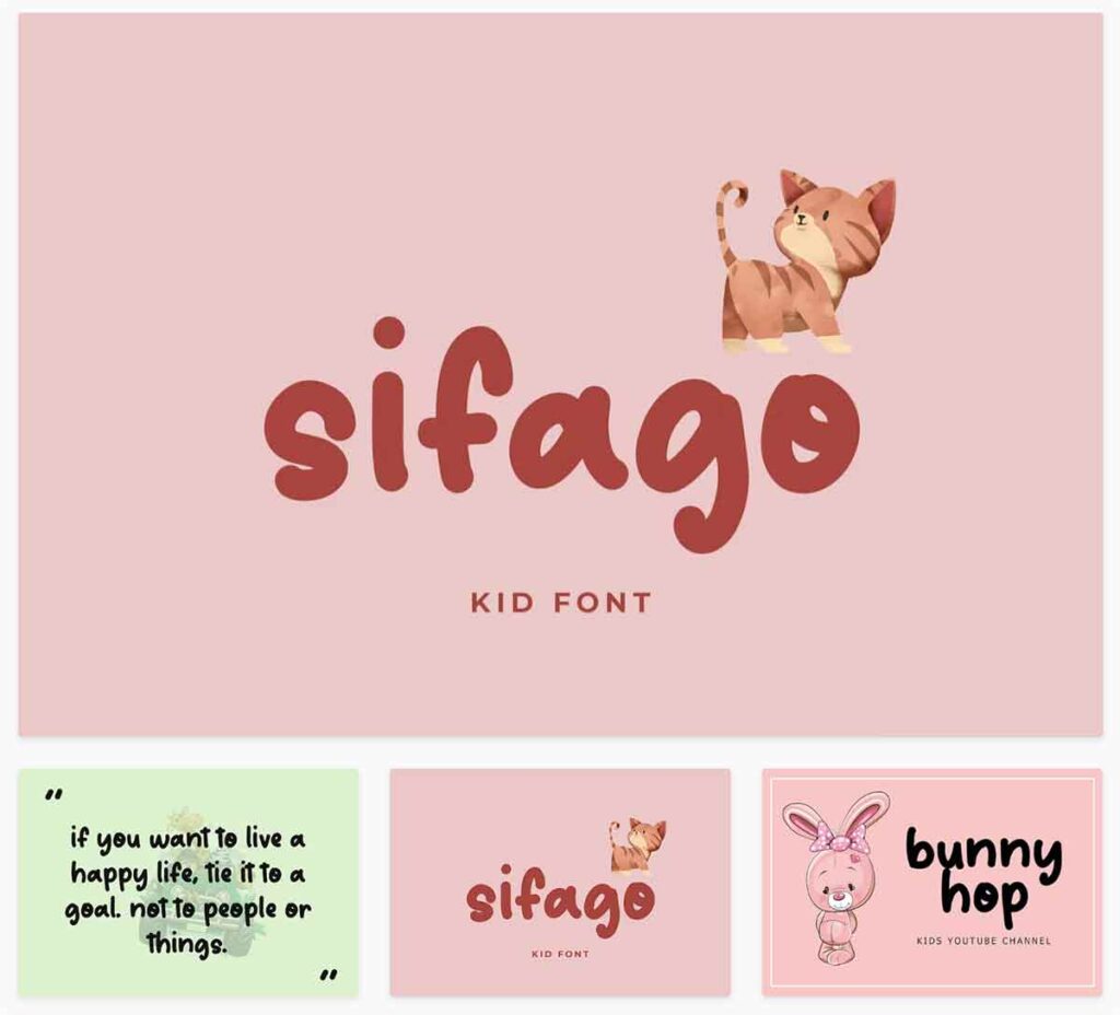 17 Sifago Kids Display Font