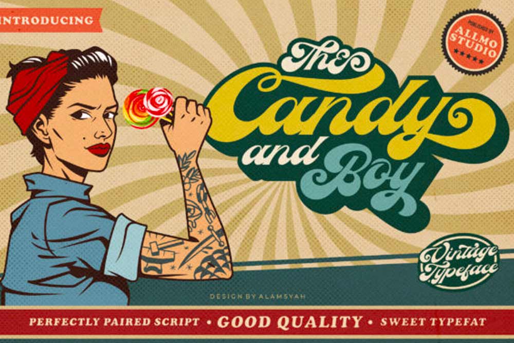 11 The Candy and Boy Font