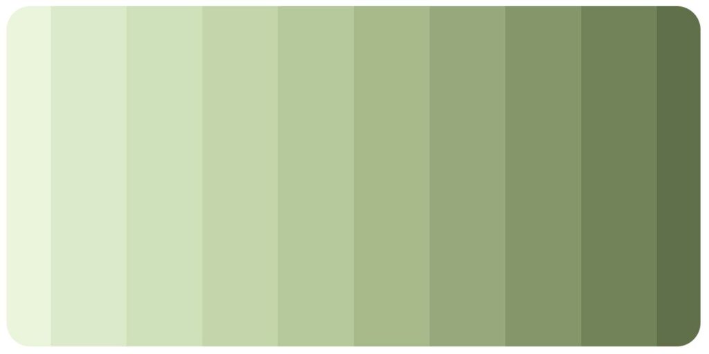 retro green color palette
