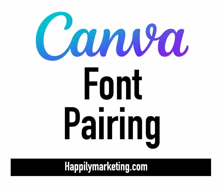canva fonts that go together