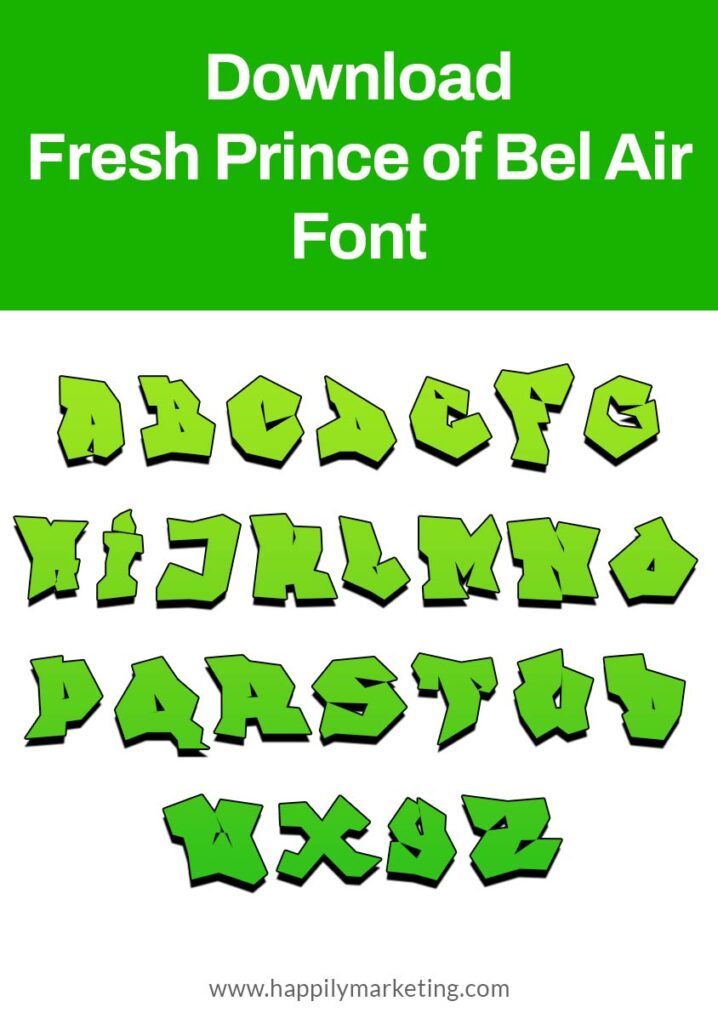 Download Fresh Prince of Bel Air Font