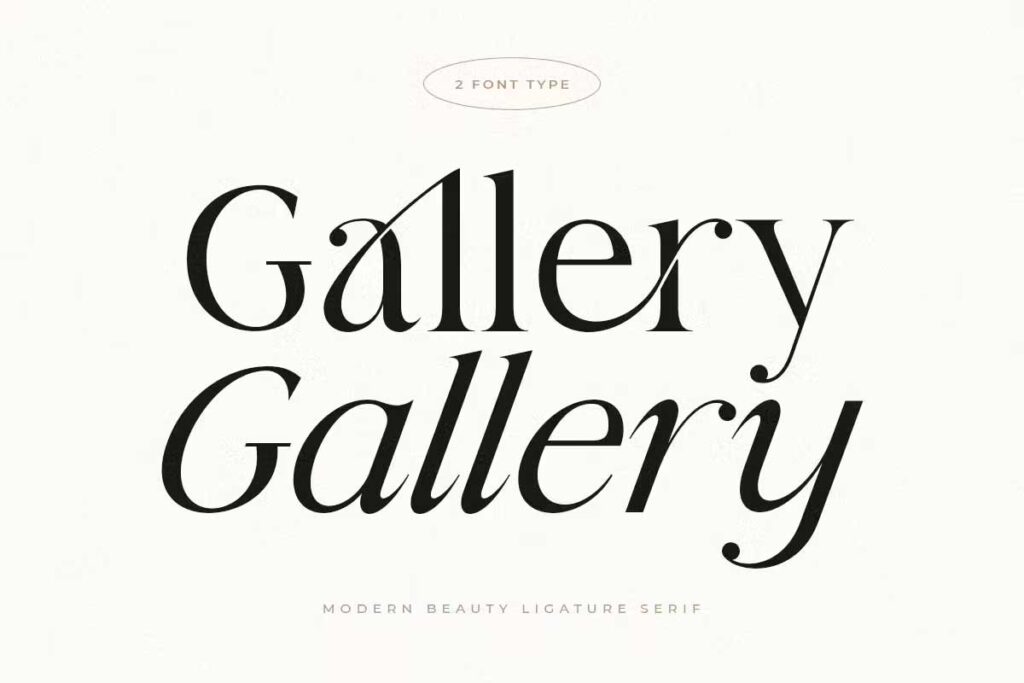 gallery font
