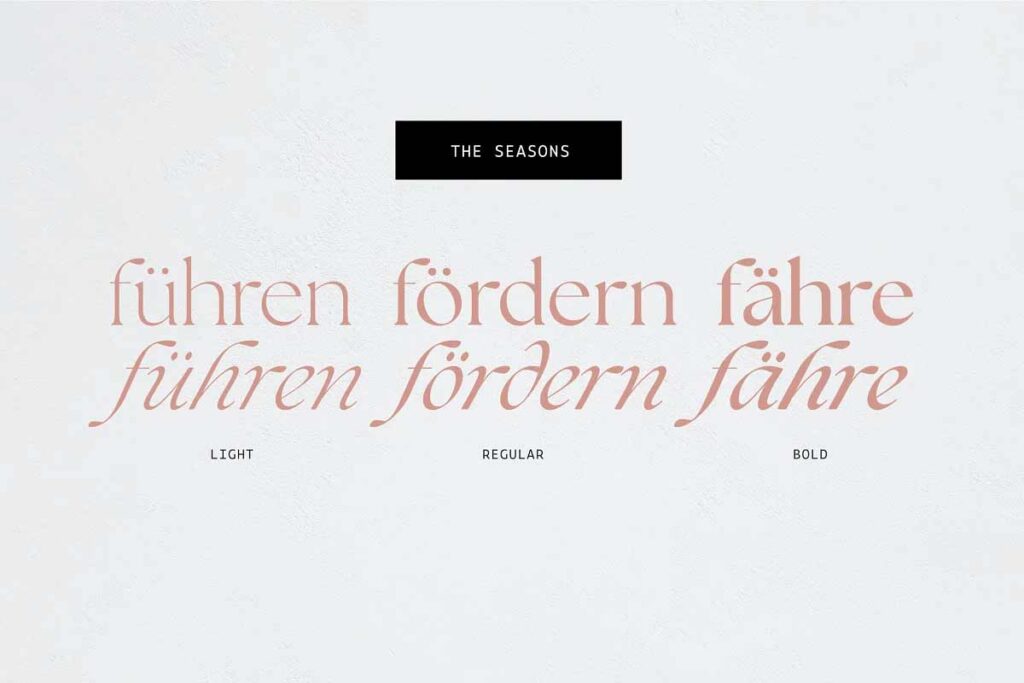 the seasons font 3