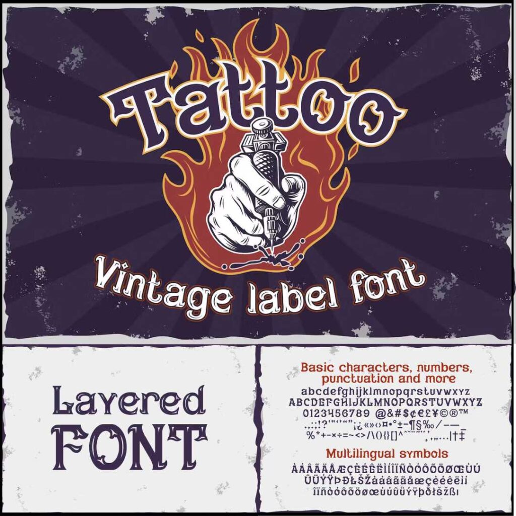 Digits of expression: Captivating Number Font Tattoos on display.