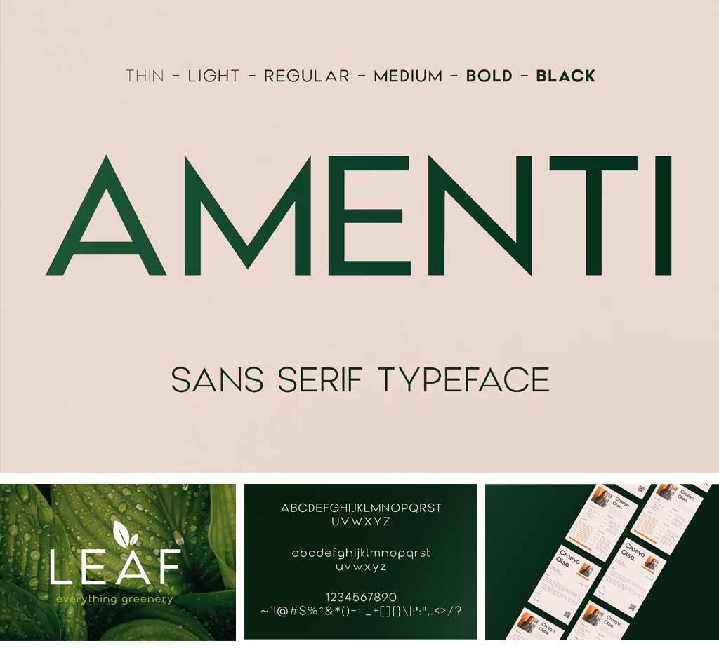 Amenti Clean Modern Sans