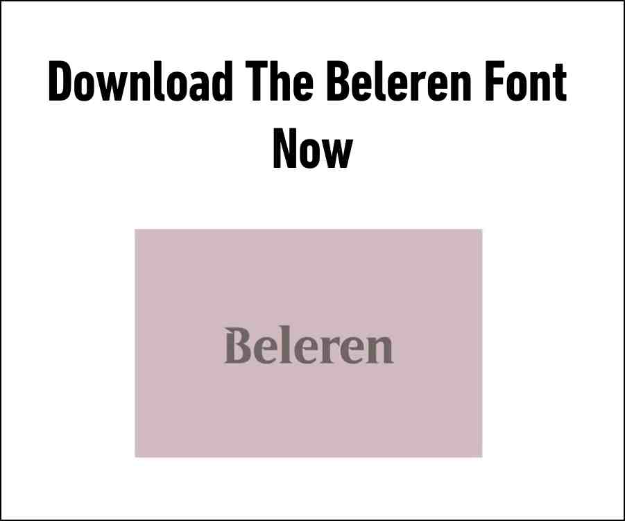 Beleren Font