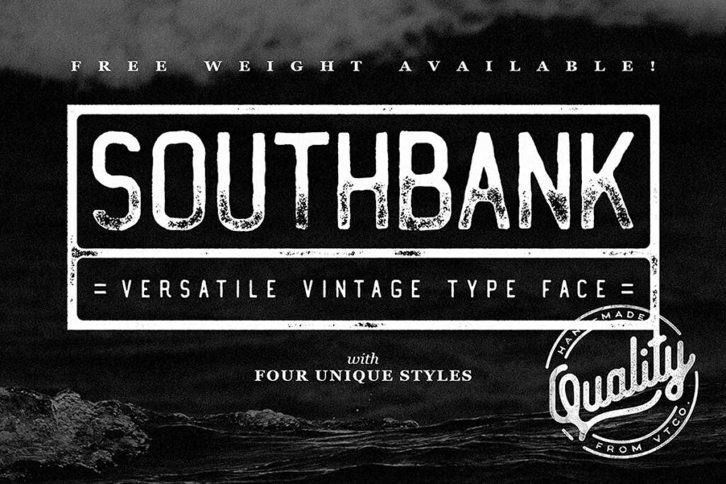 Southbank Vintage old english font