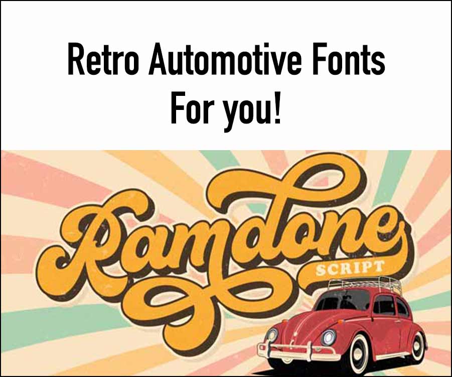 Retro Automotive Fonts