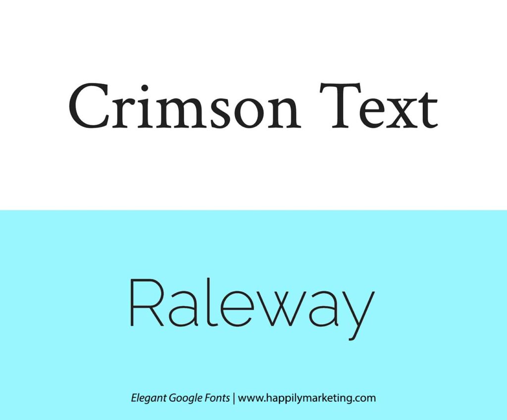 crimson text font pairing