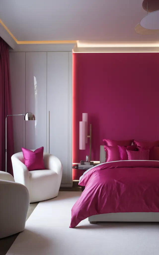 pink and white bedroom 10