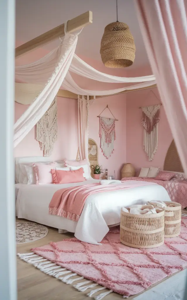 pink and white bedroom 16. extra 1