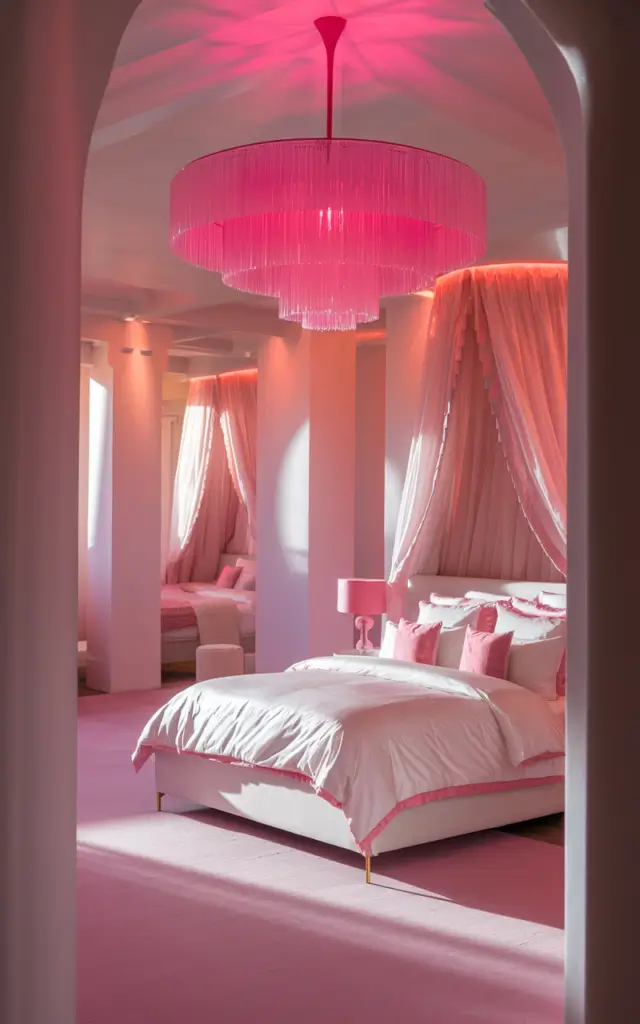 pink and white bedroom 17 1