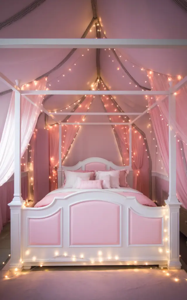 Pink and white bedroom ideas