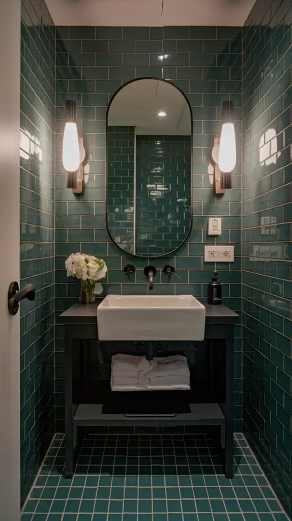 Green and Black Bathroom Ideas10