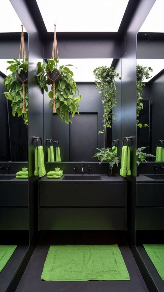 Green and Black Bathroom Ideas18