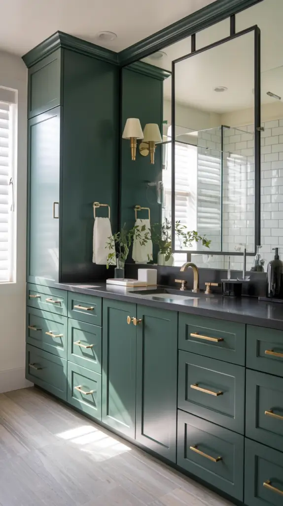 Green and Black Bathroom Ideas6