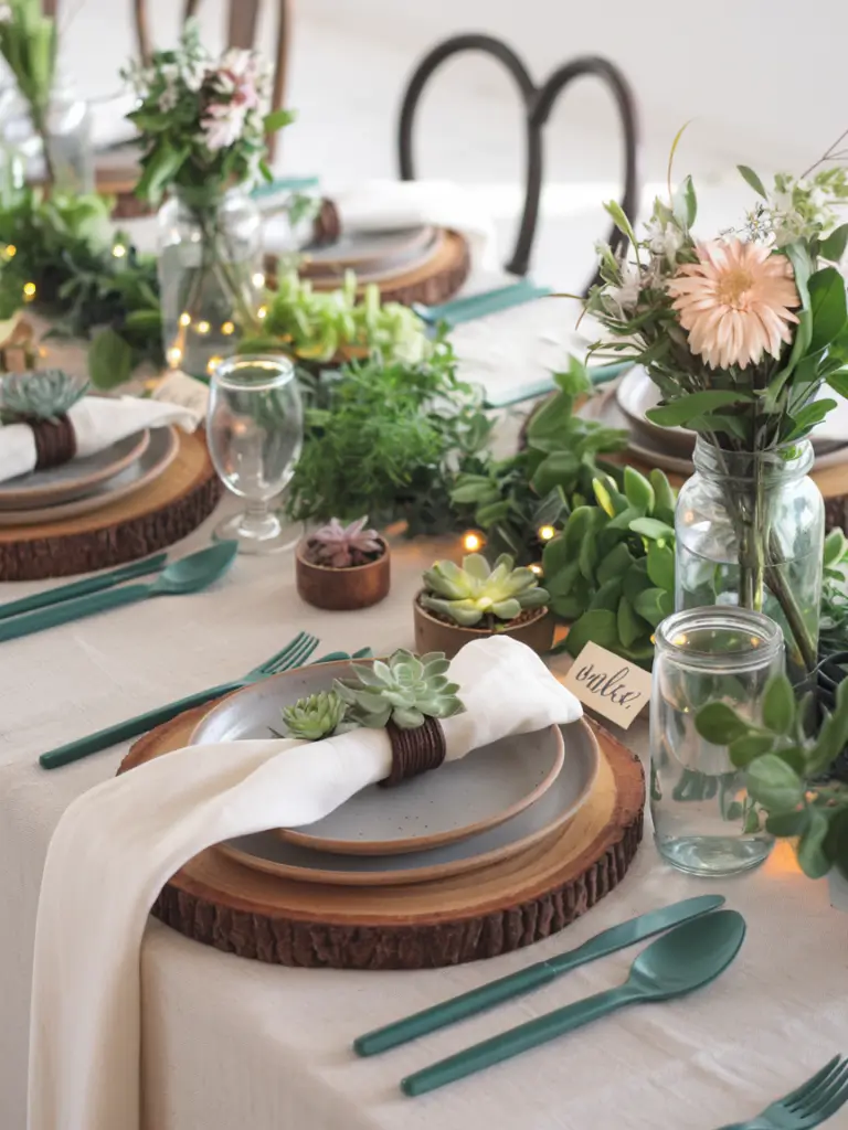  Botanical Bliss table scape idea