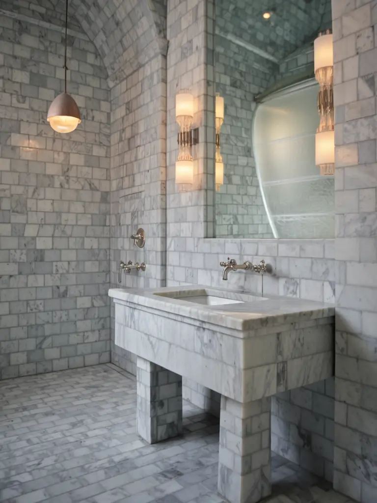 Bathroom Ideas Aesthetic- Elegant Marble Accents