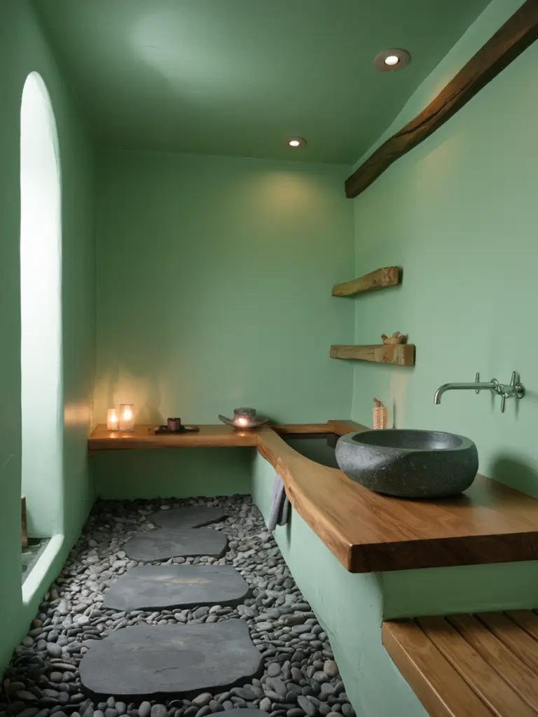 Bathroom Ideas Aesthetic- Zen-Inspired Simplicity Touches