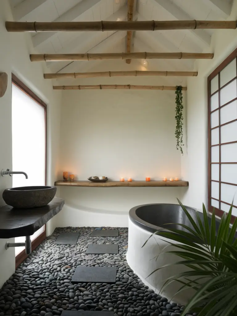 Bathroom Ideas Aesthetic- Zen-Inspired Simplicity Touches