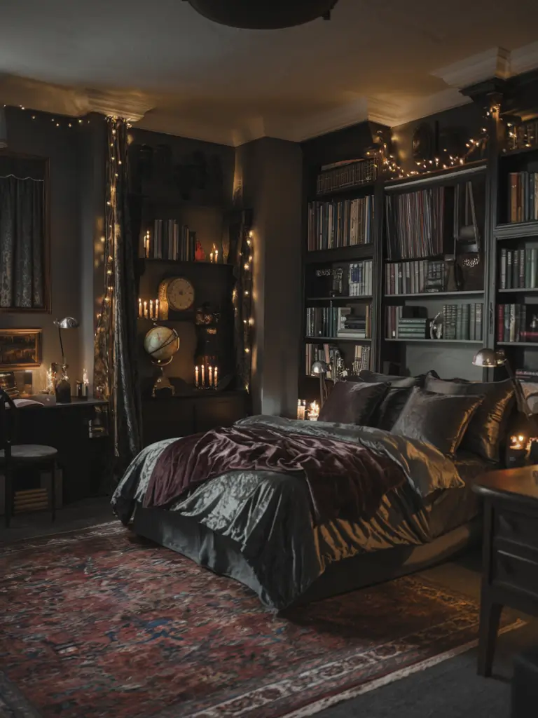 Bedroom Ideas Aesthetic: Dark Academia Bedroom