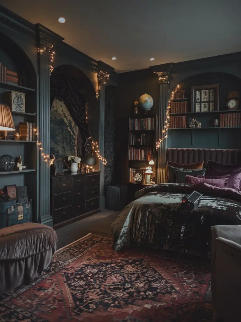 Bedroom Ideas Aesthetic: Dark Academia Bedroom