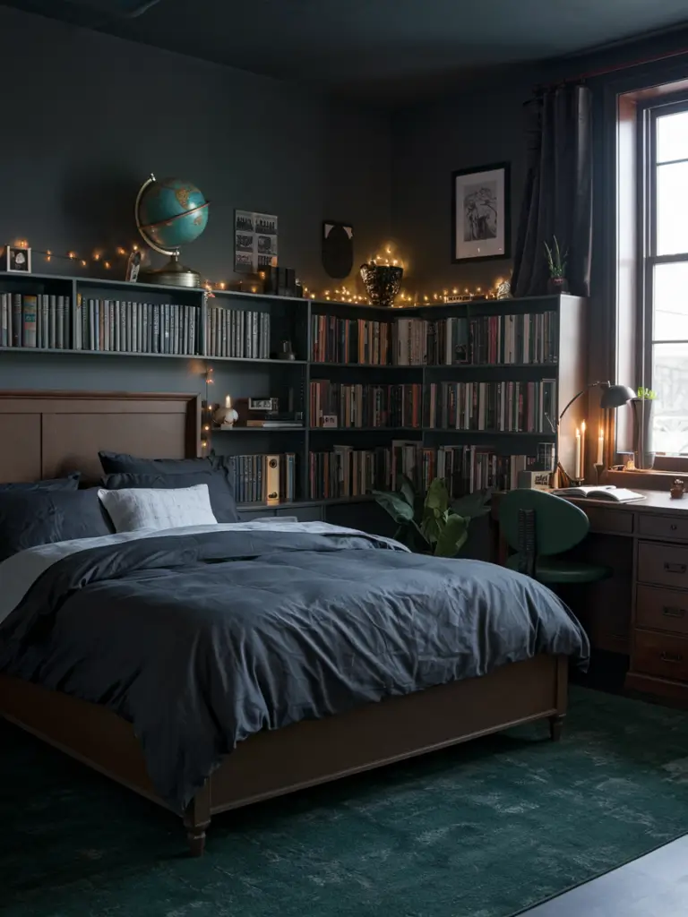 Bedroom Ideas Aesthetic: Dark Academia Bedroom