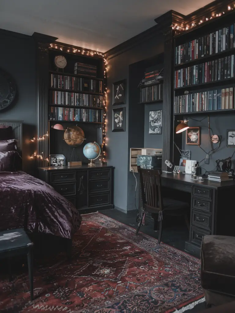 Bedroom Ideas Aesthetic: Dark Academia Bedroom