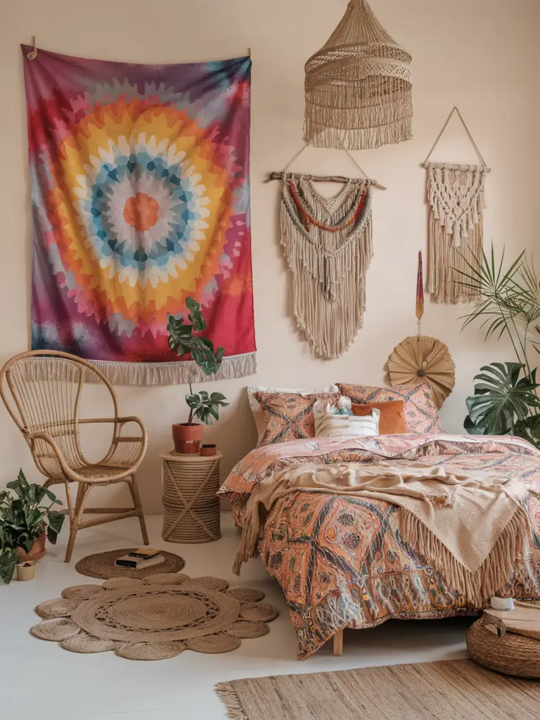 Bedroom Ideas Aesthetic: Hippie Decor