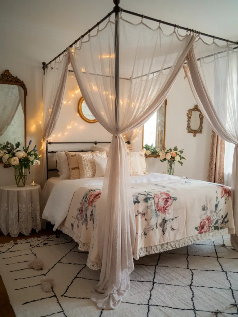 Bedroom Ideas Aesthetic: Romantic Boho