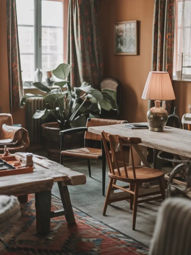 Cozy eclectic living room