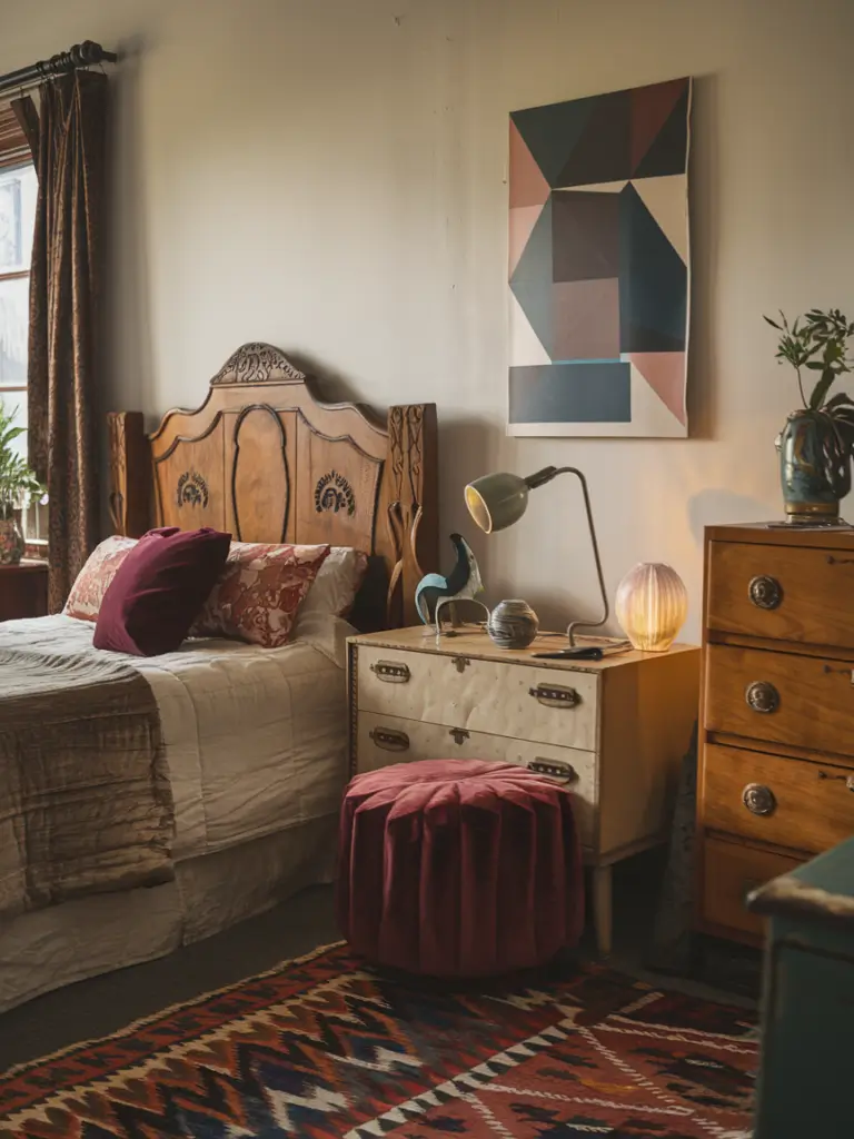  Vintage Eclectic Bedroom