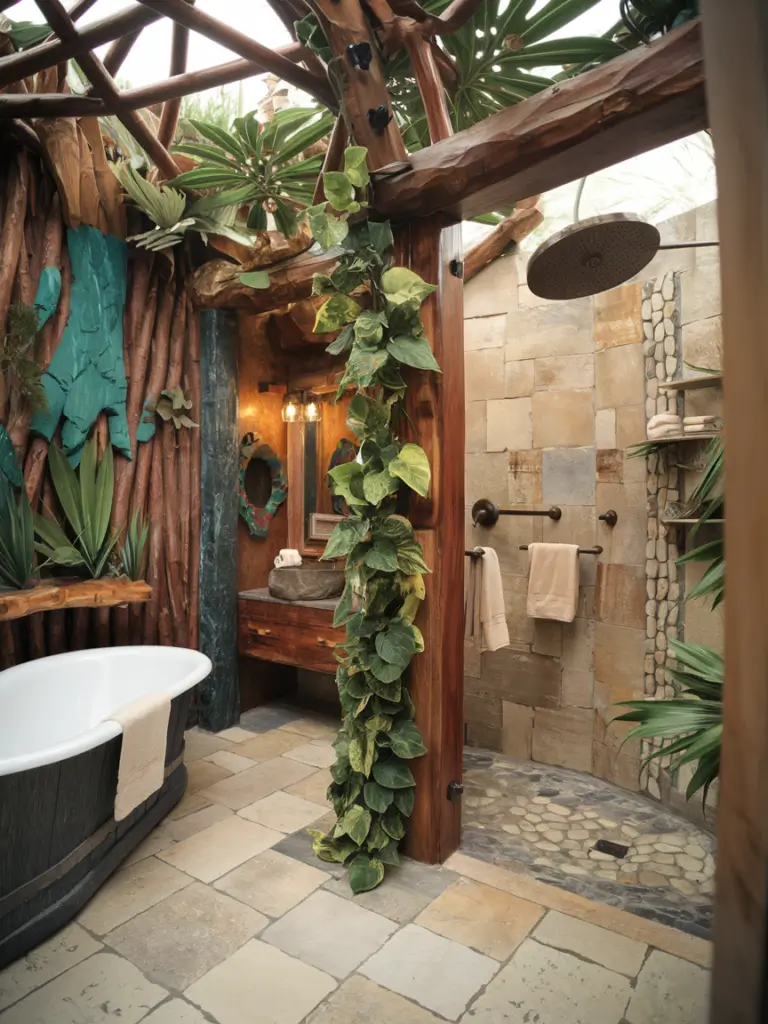 Exotic Eclectic Bathroom