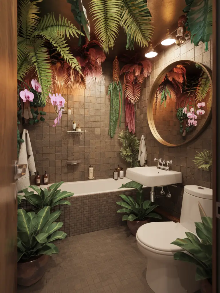 Exotic Eclectic Bathroom