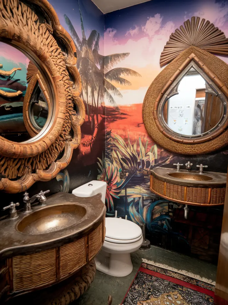 Exotic Eclectic Bathroom