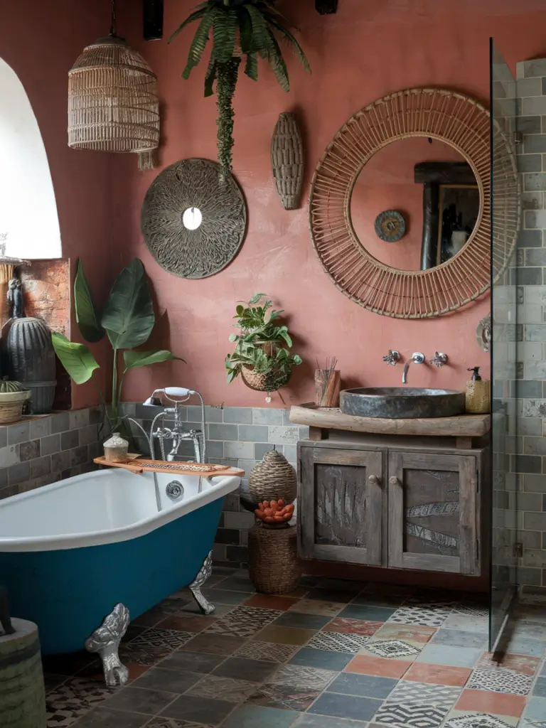 Exotic Eclectic Bathroom