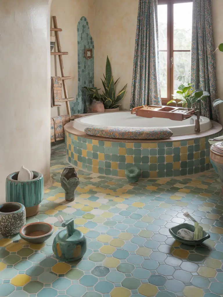 Exotic Eclectic Bathroom