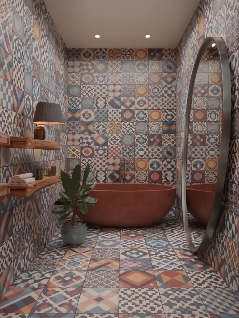 Exotic Eclectic Bathroom