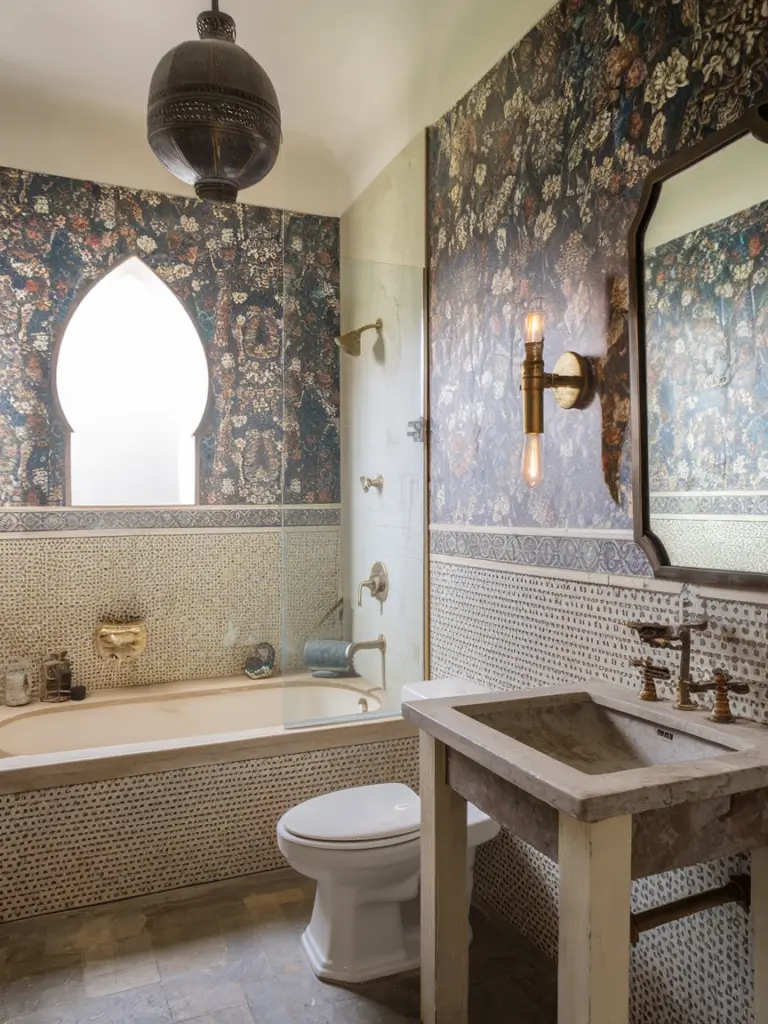 Exotic Eclectic Bathroom