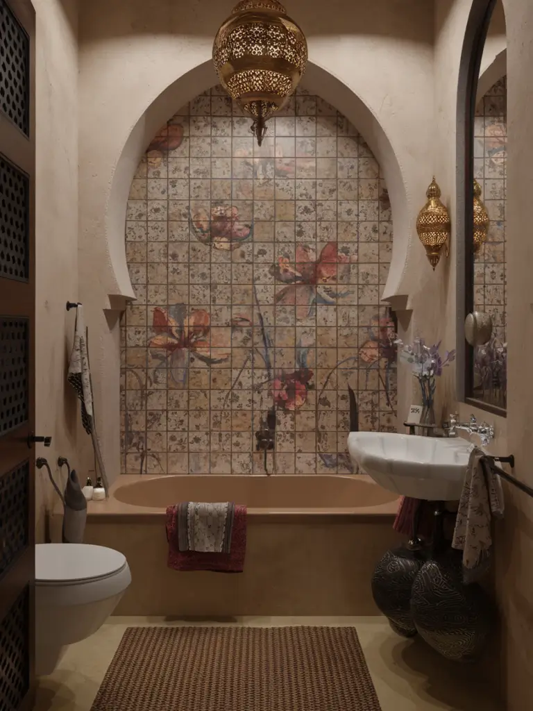 Exotic Eclectic Bathroom